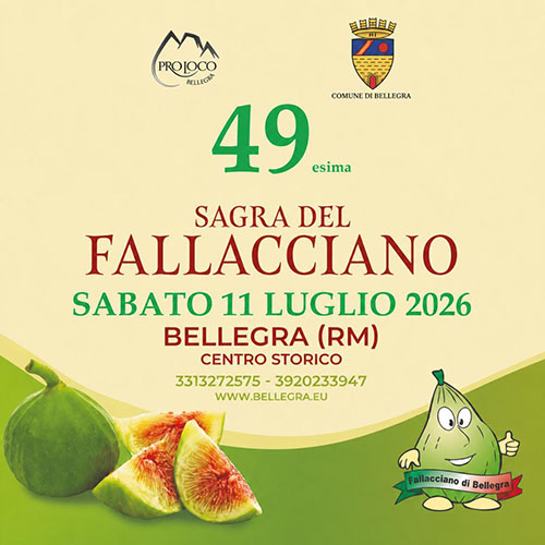 Locandina della Sagra del Fallacciano a Bellegra